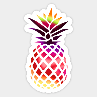 Colorful pineapple Sticker